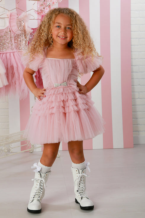 Zoe Pink Tiered Tulle Dress – Pretty in Pink Perfection 12M-14